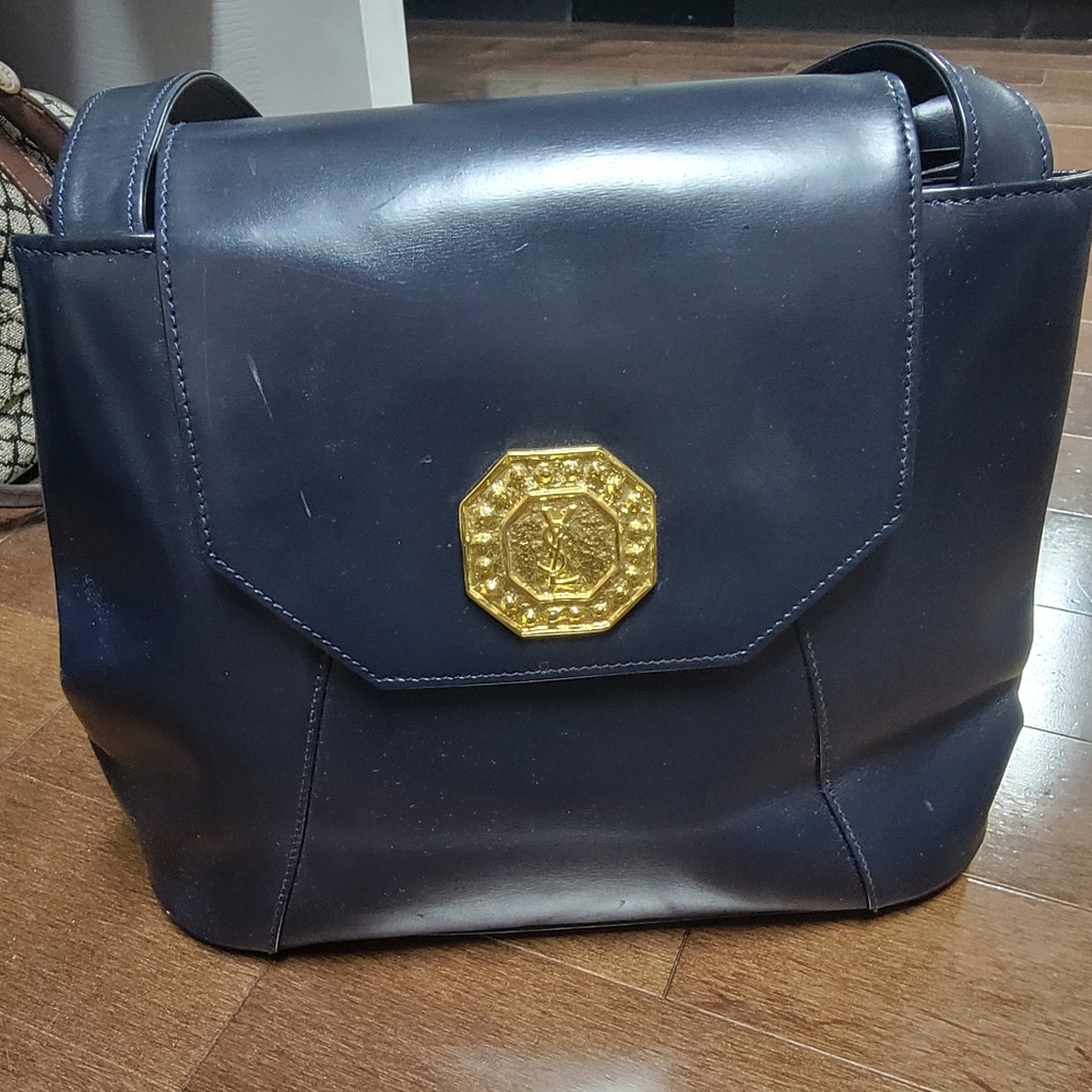 Yves Saint Laurent Gold Medallion Shoulder Bag